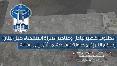 مطلوب سوري يُقتل بعد اشتباك مسلح مع قوى الأمن في برج البراجنة