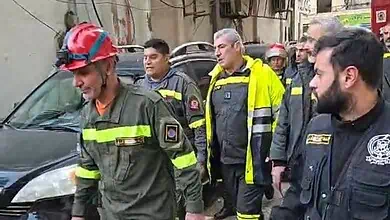 وصول عناصر من الدفاع المدني الى القبة