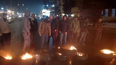 اعتصام للعسكريين المتقاعدين عند دوار دورس