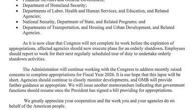 BREAKING: U.S. government shutdown set to begin at midnight, OMB confirms