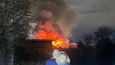 Video: Denver Apartment Fire Reaches Five-Alarm Level on Leetsdale Drive