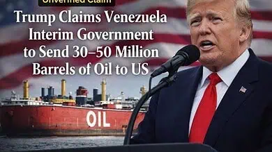 ترامب: فنزويلا ستُسلّم ما بين 30 و50 مليون برميل من النفط إلى الولايات المتحدة