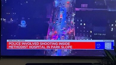 Man with knife shot by police at Brooklyn hospital, officials say