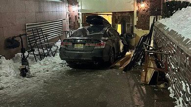 Video: Car rams entrance of 770 Chabad Headquarters in Crown Heights