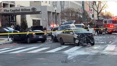 Video Shows Massive Accident Near White House Amid Heavy Emergency Response