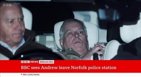 Photo: Prince Andrew pictured leaving Norfolk police station amid investigation