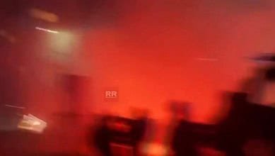 Video: Anti-Olympics protesters fire fireworks at media during Milan protest