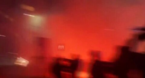 Video: Anti-Olympics protesters fire fireworks at media during Milan protest