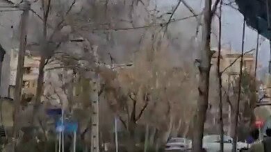 بالفيديو: قصف أهداف عسكرية في قلب العاصمة الايرانية طهران