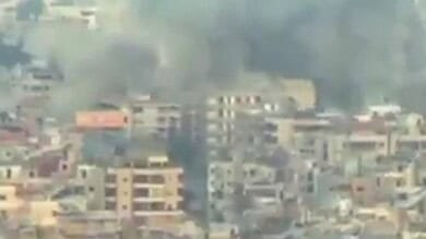 بالفيديو: لحظة شن الغارة الثانية على الضاحية الجنوبية