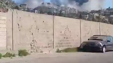 بالفيديو: غارة على بلدة اللوبيا قضاء صيدا