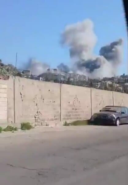 بالفيديو: غارة على بلدة اللوبيا قضاء صيدا 1 بالفيديو: غارة على بلدة اللوبيا قضاء صيدا