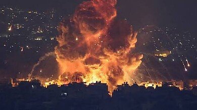 بالفيديو: مشاهد لاعتراض مسيرة من قبل الجيش الاسرائيلي فوق جنوب لبنان