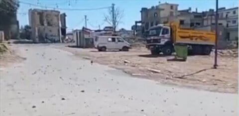 بالفيديو: شاهدوا حجم الدمار في ساحة الخيام بعد تعرّضها للقصف