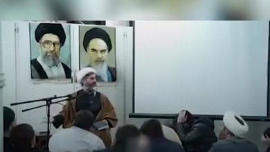 بالفيديو: انفجار خلال إجتماع في طهران