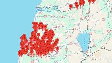 رشقه صاروخية كبيرة من جنوب لبنان باتجاه اصبع الجليل وصولا الى حيفا