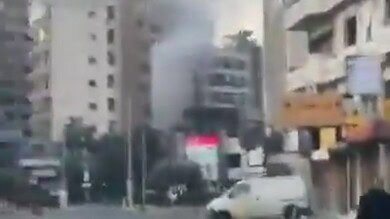 بالفيديو: الغارة استهدفت مبنى خلف مطعم الجواد في الضاحية الجنوبية