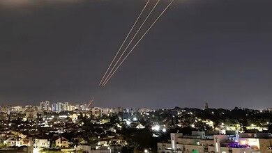 اعتراض الصاروخين اللذين أطلقا من إيران ولبنان على إسرائيل