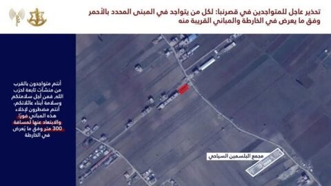 الجيش الإسرائيلي يهدد بقصف مبنى في قصر نبا في البقاع