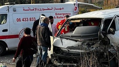 6 جرحى في حادث سير على طريق الضنية - طرابلس