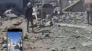 بالفيديو: غارة تستهدف منطقه المساكن الشعبية في مدينة صور