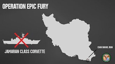 استهداف فرقاطة إيرانية من طراز جماران والآن تغرق في خليج عمان