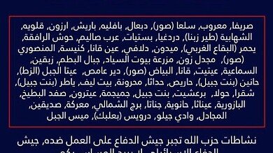 Urgent Warning Calls for Evacuation of Villages in Southern Lebanon