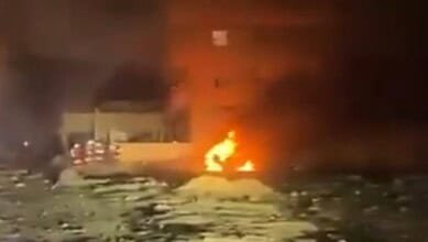 بالفيديو: دمار كبير جراء استهداف الطيران مبانٍ في محيط بعلبك