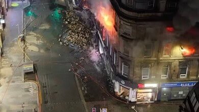 Video: Major Fire Breaks Out Near Glasgow Central Station