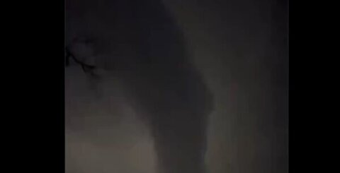 Video: Rensselaer Indiana Tornado Captured as Lightning Illuminates Stovepipe Funnel