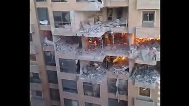 فيديو: دمار كبير جراء غارة على عائشة بكار