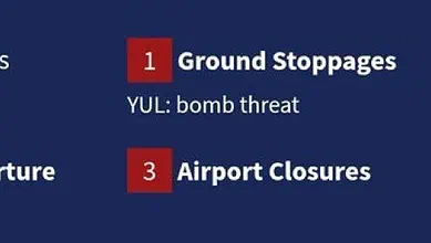 Montreal Airport Bomb Threat Grounds Flights to YUL, FAA Says