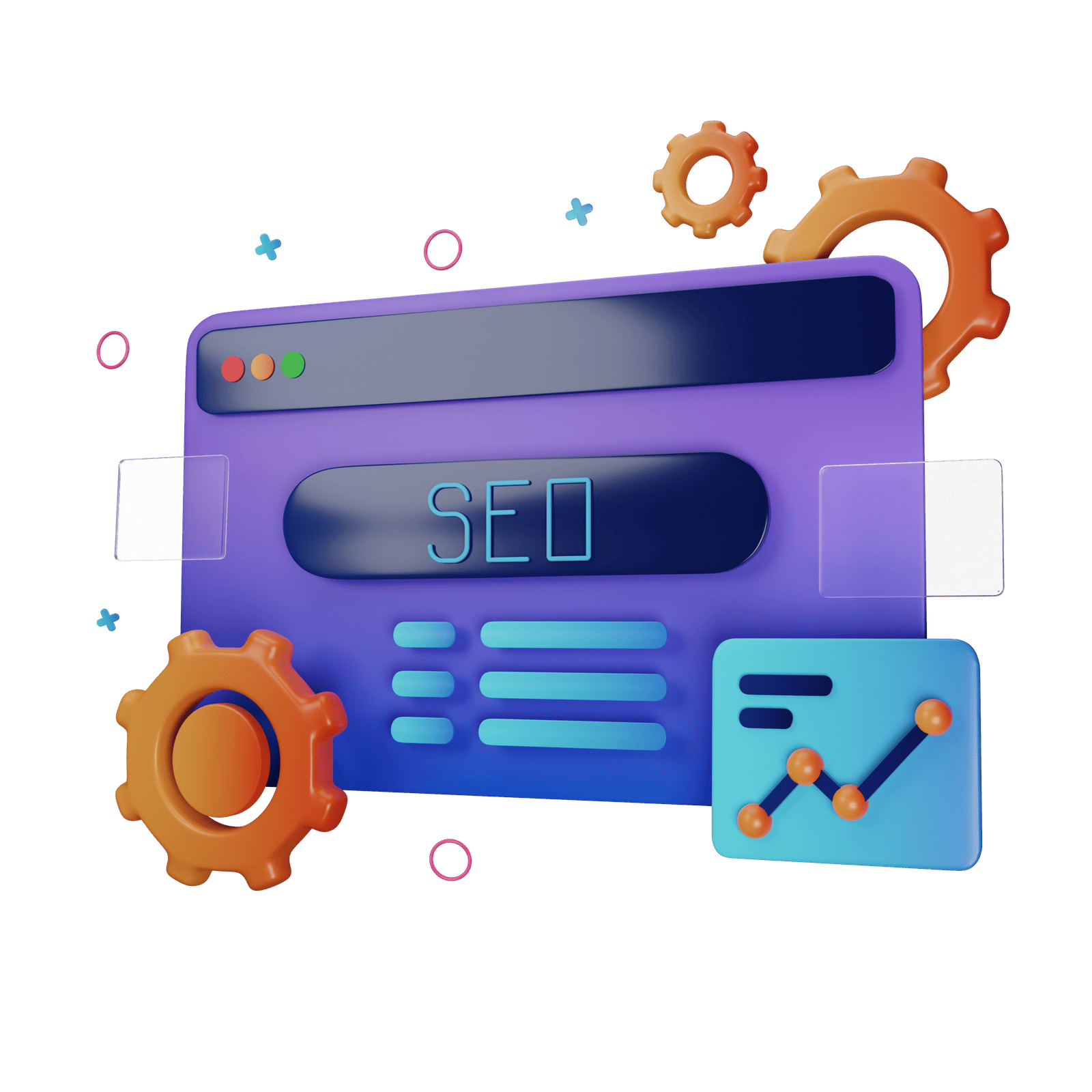 SEO услуги визуализация