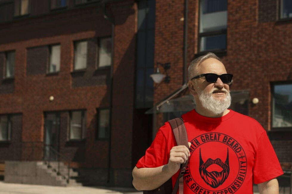 "With Great Beards" T-Shirt - Image 2
