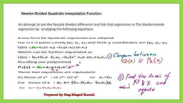 Introduction to Newton-divided difference interpolation.