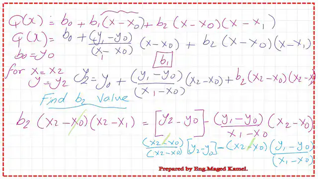 page-5-post-2c-Newton-divided The steps to get b2 value.