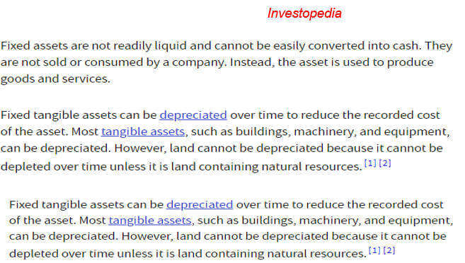 Page 6- post 9 economy. Brief description of Fixed assets.