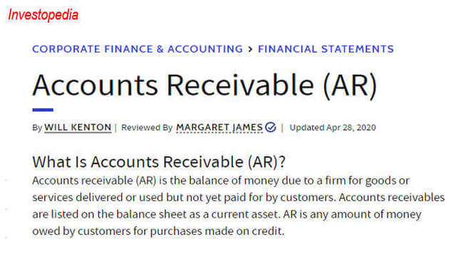 Page 1- post 9a- economy. What is account recievable?