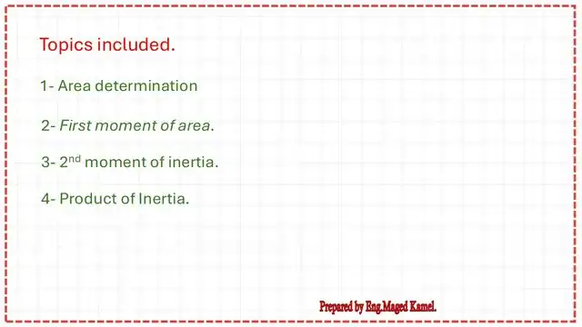 The content of post 1 for first moment of area