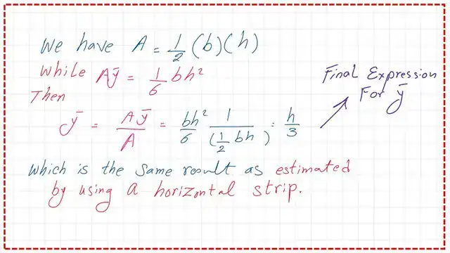 page-5-post-3a-moment-of-area Y bar for a right angle-case-1-using vertical strip.
