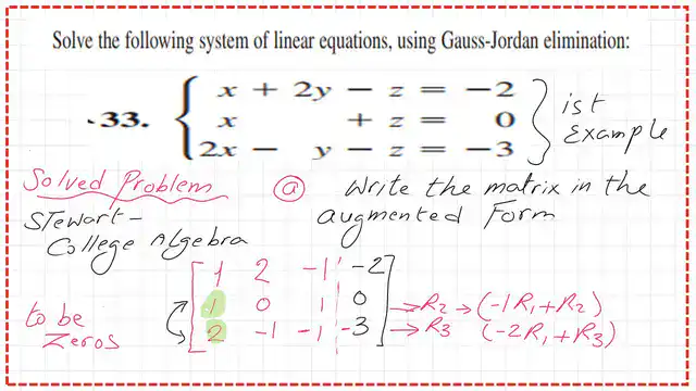page-1-7b-matrix Practice problem-1 for Gauss Jordan elimination