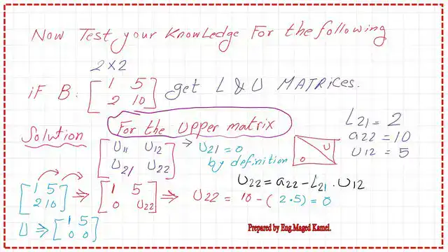 The upper matrix elements.