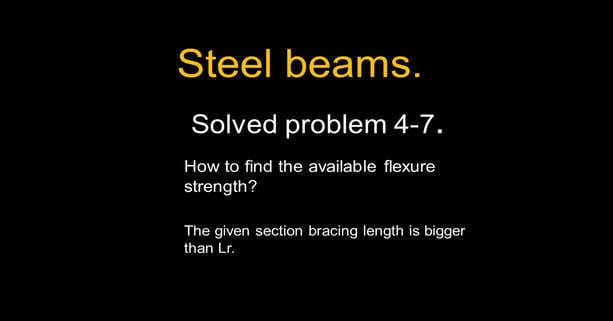 Brief data for post 14 -steel beam