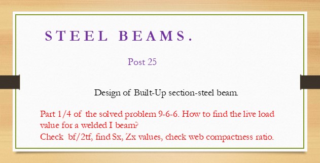 Check whether flange and web are compact or non-compact sections.