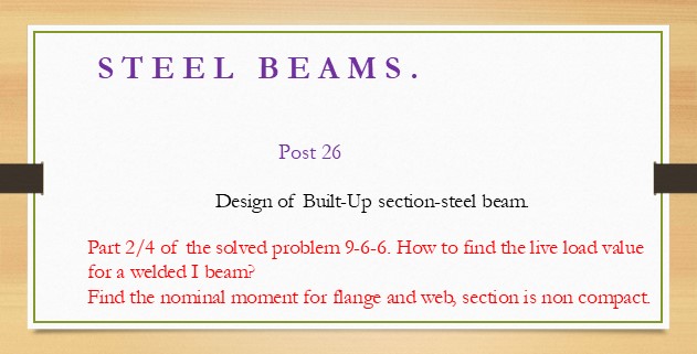 How to find the nominal momewnt values for both the flange and web sections?