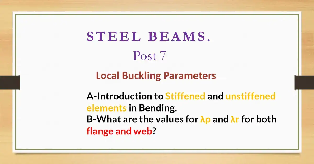 Introduction to Local Buckling parameters-post 7.