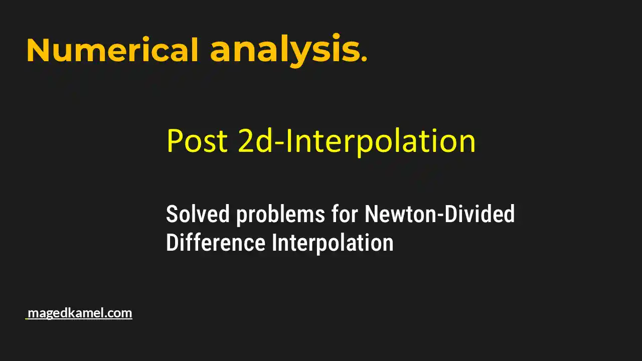 Brief illustration - post 2d-numerical-interpolation