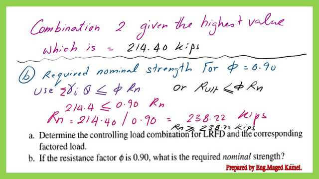 Part 2 of the solved problem.