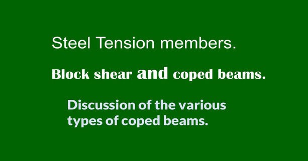 13-The relation between Block shear and coped beams.