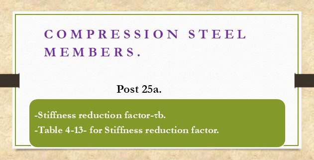 Stiffness reduction factor and Table 4-13.